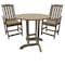 Highwood Usa Lehigh 3pc Round Counter Height Outdoor Patio Furniture Dining Set AD-CNL36-WBR - alternate 1